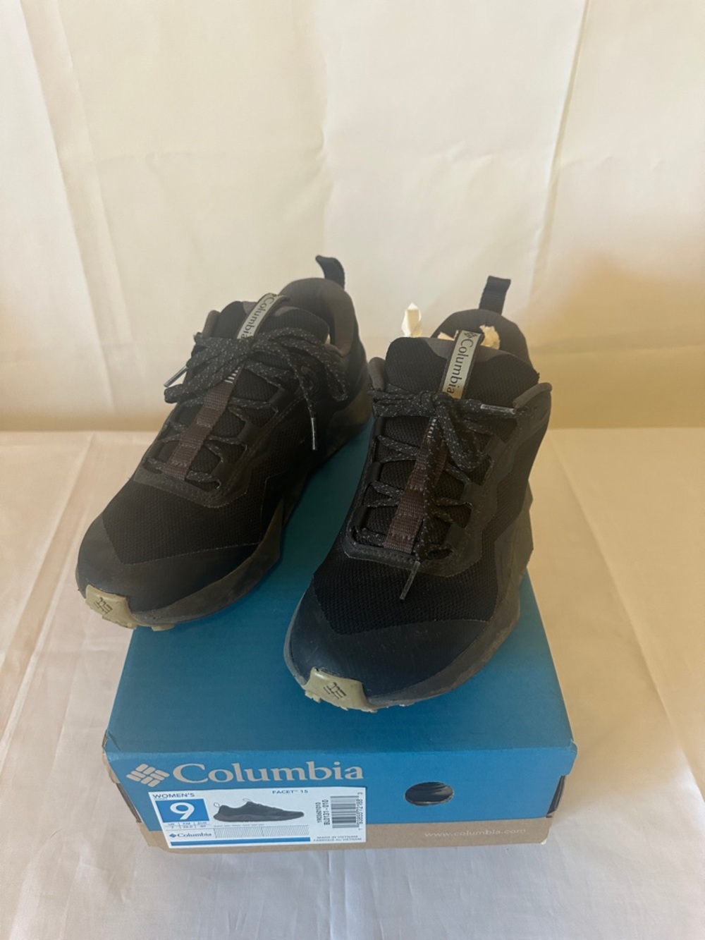 Columbia Black Facet 15 Outdoor Lace-Up Sneakers